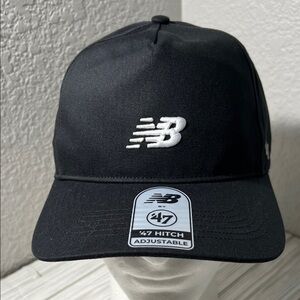 New Balance Core 47 Hitch Cap baseball black embroidered hat one size‎ snap back